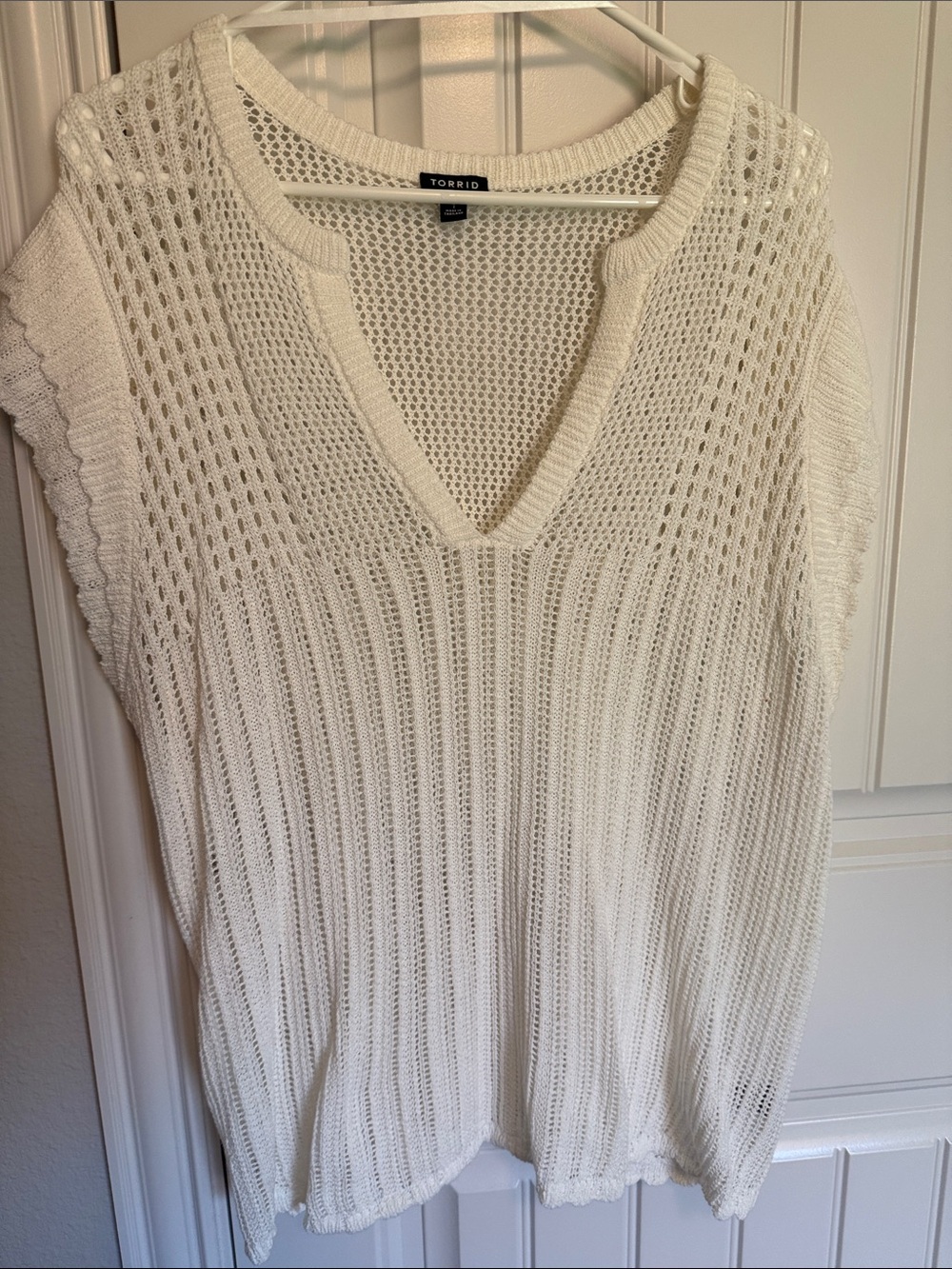 Torrid Open-Knit V-Neck Sweater Vest 1X